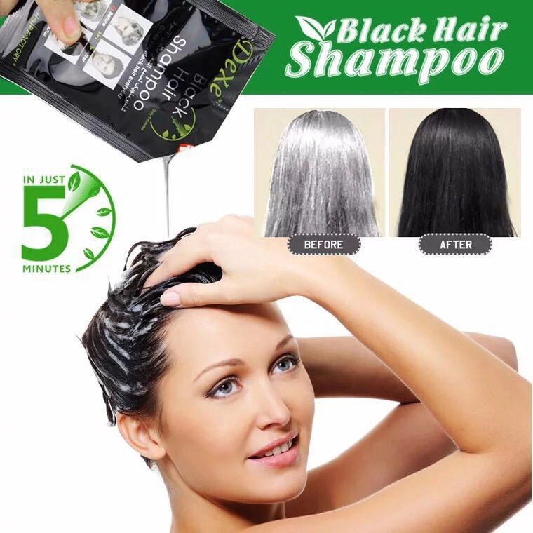 10 Pcs Fast Black Hair Shampoo - огляд і ціна Hair Spray Color