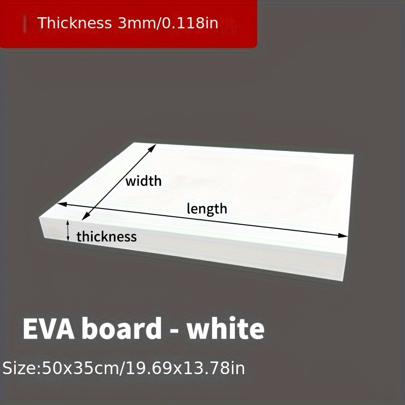 EVA Foam Board 14x19 Inch, 3mm - огляд і ціна Cosplay Prop Foam Board