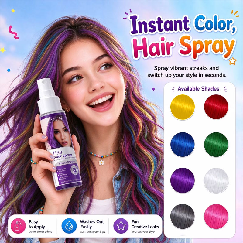 Temporary Hair Color Spray For - огляд і ціна Hair Spray Color