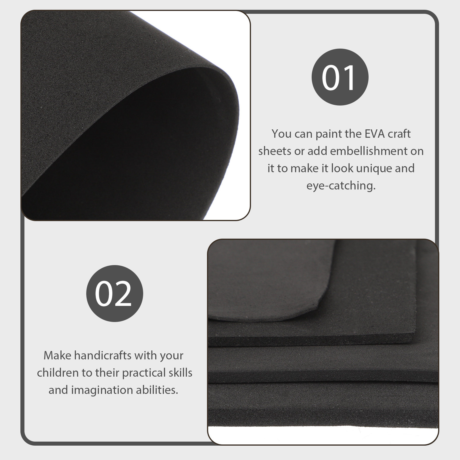 4Pcs Eva Foam Board Sheets DIY - огляд і ціна Cosplay Prop Foam Board