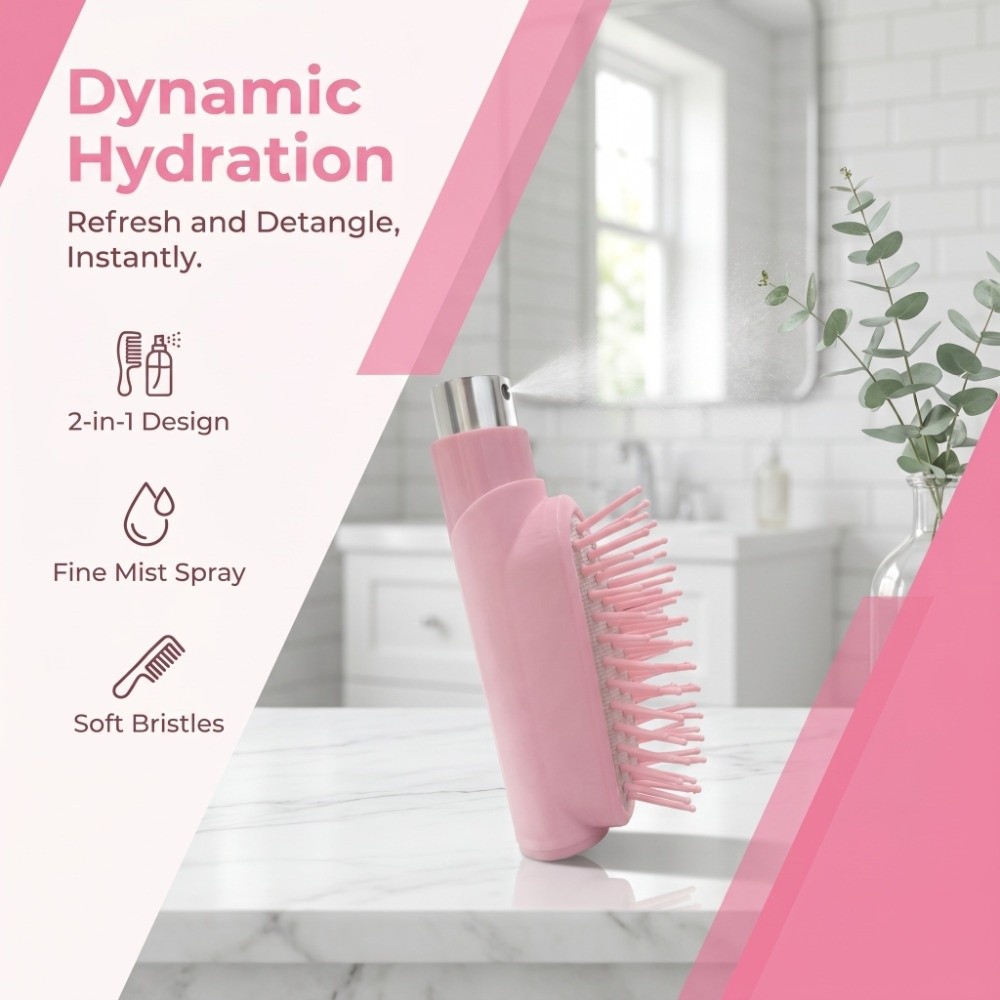 Refillable Spray Massage Comb  - огляд і ціна Hair Spray Color