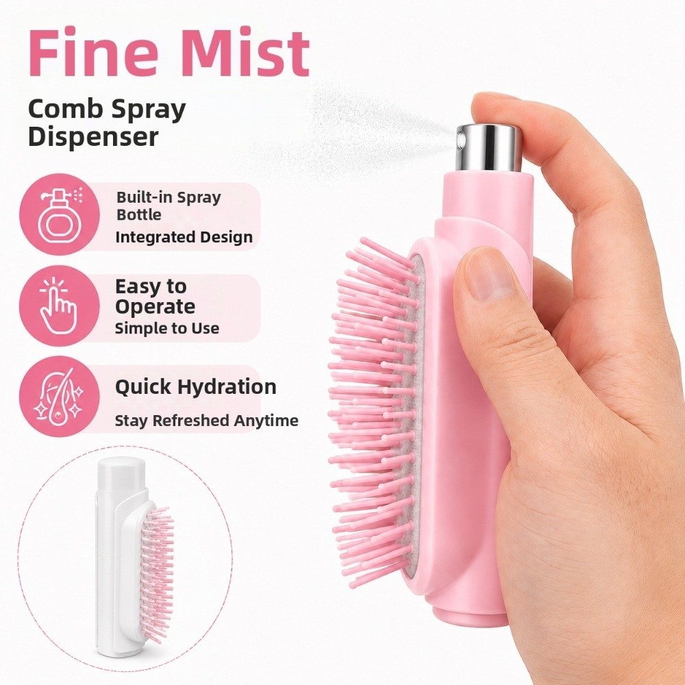Refillable Spray Massage Comb  - огляд і ціна Hair Spray Color