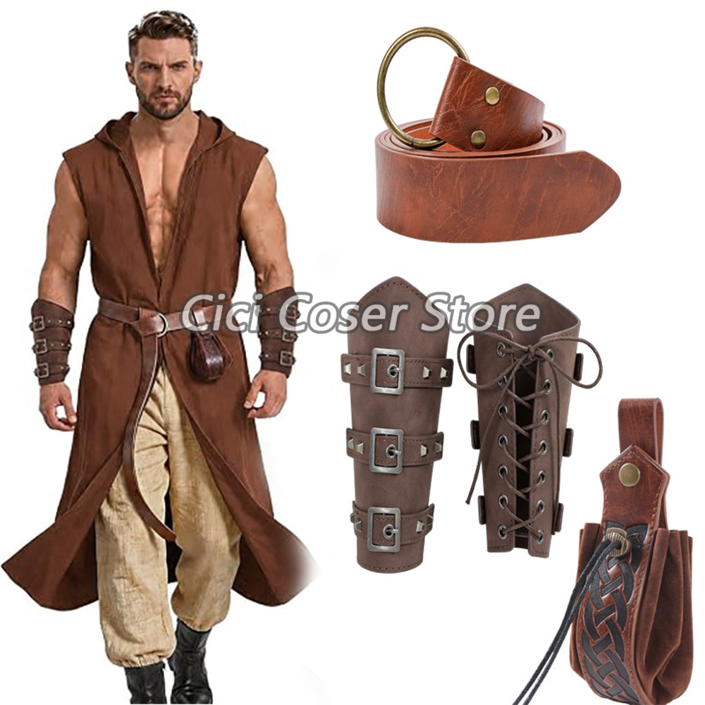 Medieval PU Leather Belt Brace - огляд і ціна Cosplay Prop