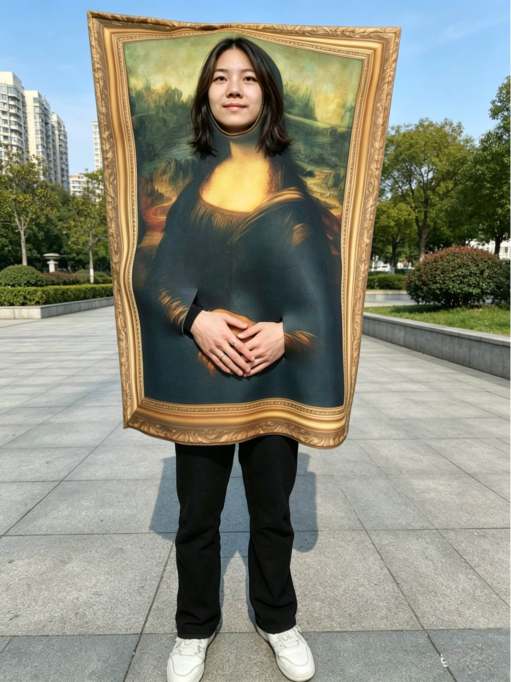 Halloween Mona Lisa Smile Cosp - огляд і ціна Cosplay Prop Paint