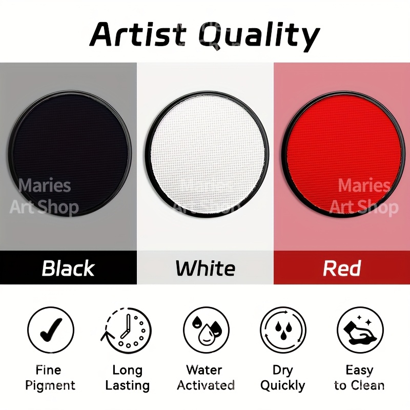 5pcs Black&Clown White 30g Pai - огляд і ціна Cosplay Prop Paint
