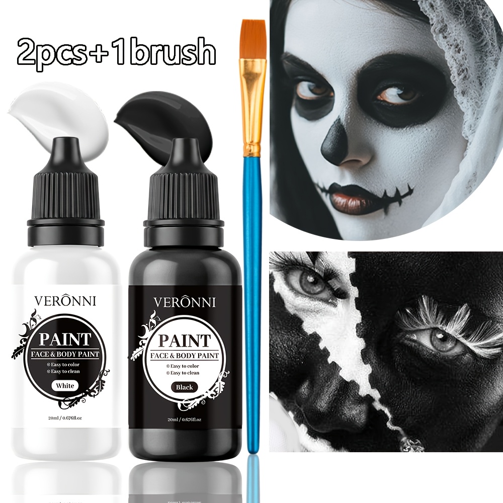 2 Bottles Black & White Face P - огляд і ціна Cosplay Prop Paint