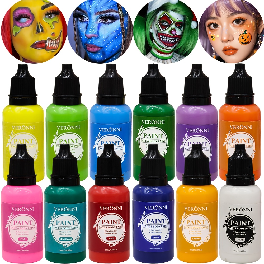 2 Bottles Black & White Face P - огляд і ціна Cosplay Prop Paint