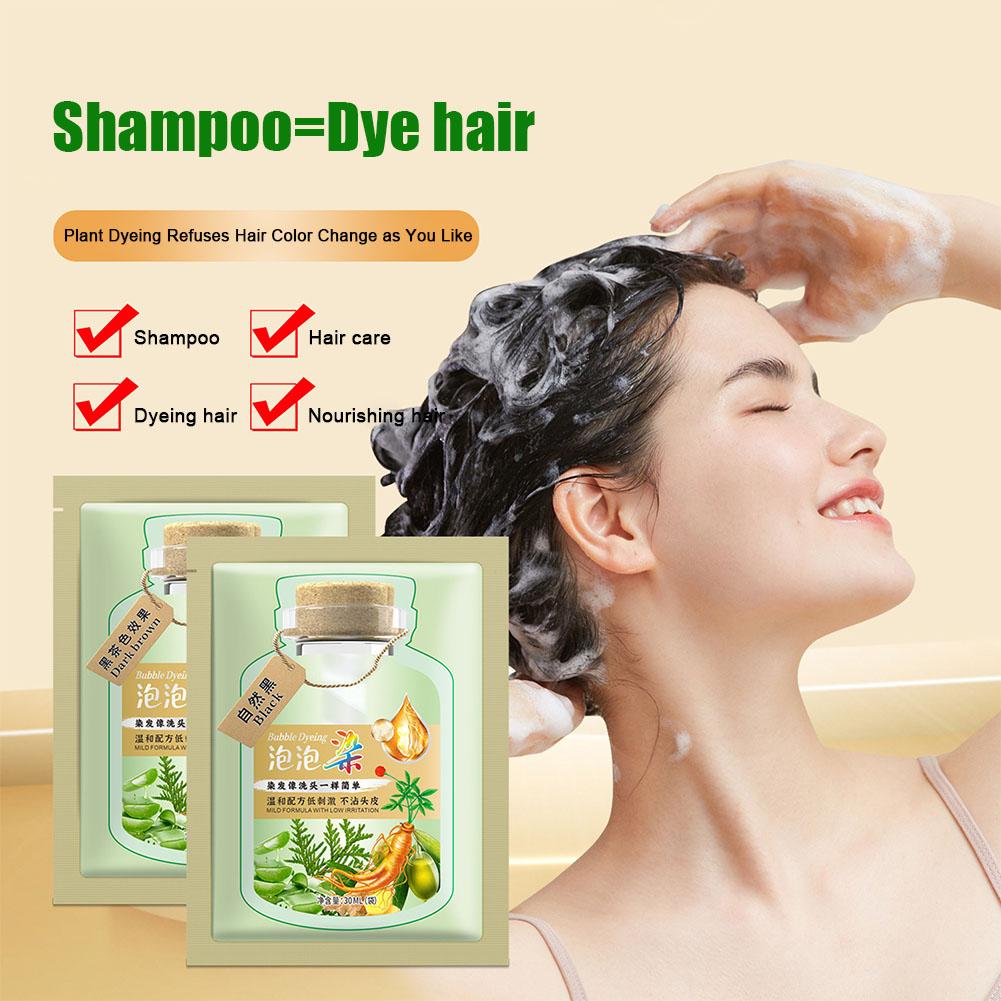 30ML/Bag Bubble Hair Dye Shamp - огляд і ціна Hair Spray Color